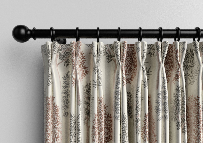 Coppice Faux Silk, Ginger - Made to Measure Curtain - Image 10